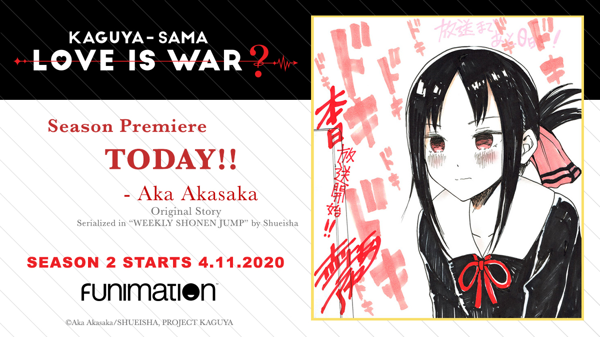 The Gamed - The OVA was announced via the official twitter account of  Kaguya-Sama and revealed that a three mini-episode bundled together with  Volume 22 of Aka Akasaka's manga will be release